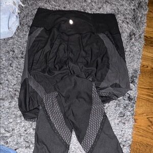 lululemon athletica Black Patterned Leggings